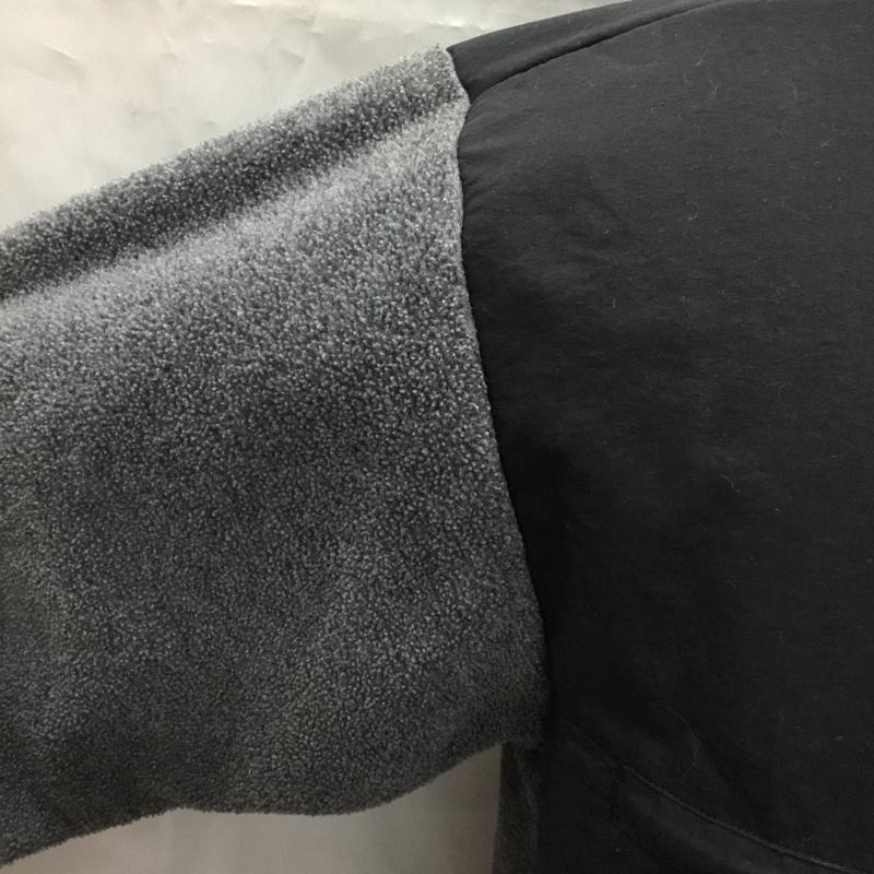 ザノースフェイス THE NORTH FACE ジャケット、上着 ジャンパー、ブルゾン NA61631 トレッキングフリースジャケット ジップアップジャケット アウター XL ロゴ、文字 黒 / ブラック / X 灰 / グレー /  メンズ USED 古着 中古 10106585
