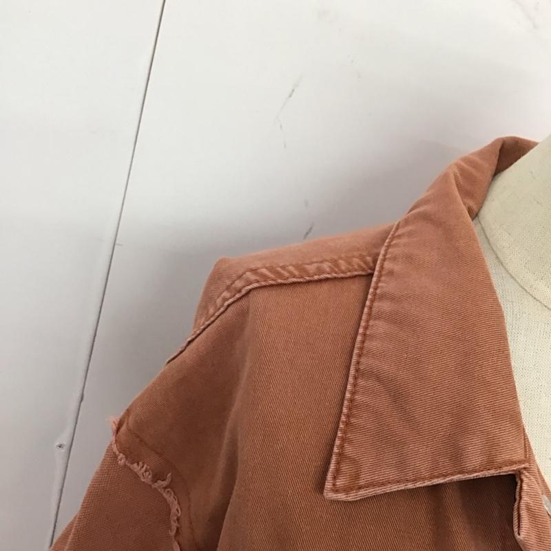 ニコアンド niko and... ジャケット、上着 ジャケット、ブレザー デニムジャケット カラージャケット 長袖ジャケット ブルゾン Gジャン 無地 橙 / オレンジ /  レディース USED 古着 中古 10120402