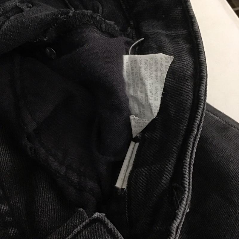 ザラ ZARA パンツ デニム、ジーンズ スキニー タイトデニム ストレッチ 無地 黒 / ブラック /  レディース USED 古着 中古 10138881