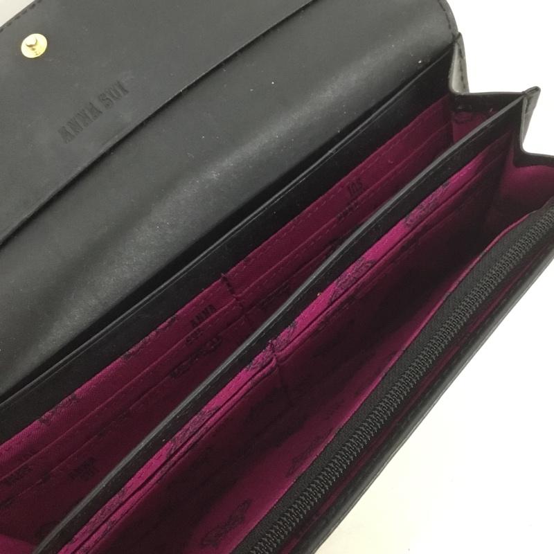 アナスイ ANNASUI 財布 長財布 がま口 星 総柄 紺 / ネイビー /  レディース USED 古着 中古 10140029