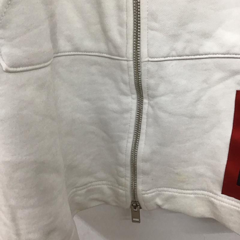 ディーゼル DIESEL パーカー 長袖 ジップアップパーカー 長袖パーカー カジュアルジャケット XS 無地 白 / ホワイト /  メンズ USED 古着 中古 10147611