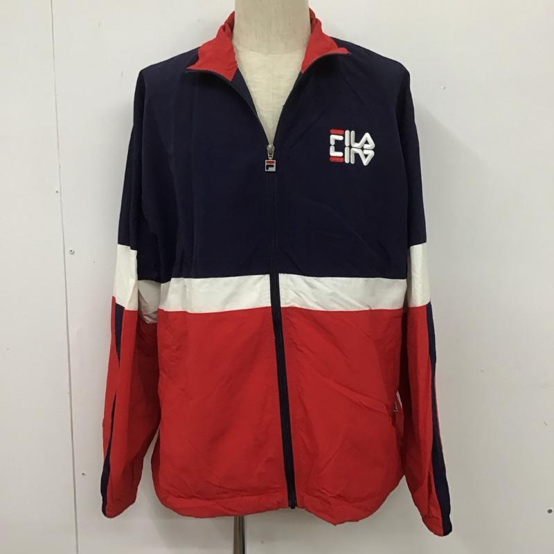フィラ FILA ジャケット、上着 ジャンパー、ブルゾン ジップアップジャケット アウター ナイロンジャケット ジャンパー L メンズ USED 古着 中古 10107989