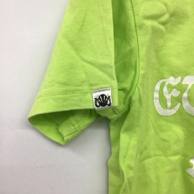 アンドサンズ ANDSUNS Tシャツ 半袖 半袖カットソー プリントTシャツ クルーネックカットソー L プリント 黄緑 / イエローグリーン /  メンズ USED 古着 中古 10149931