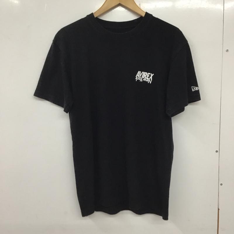 ニューエラ NEW ERA Tシャツ 半袖 M ロゴ、文字 黒 / ブラック /  メンズ USED 古着 中古 10134607
