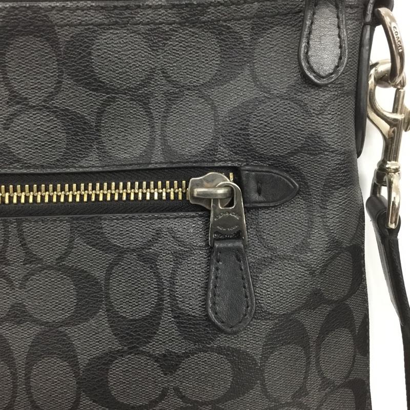 コーチ COACH ショルダーバッグ ショルダーバッグ F78722 シグネチャー ロゴ、文字 黒 / ブラック /  メンズ USED 古着 中古 10133826