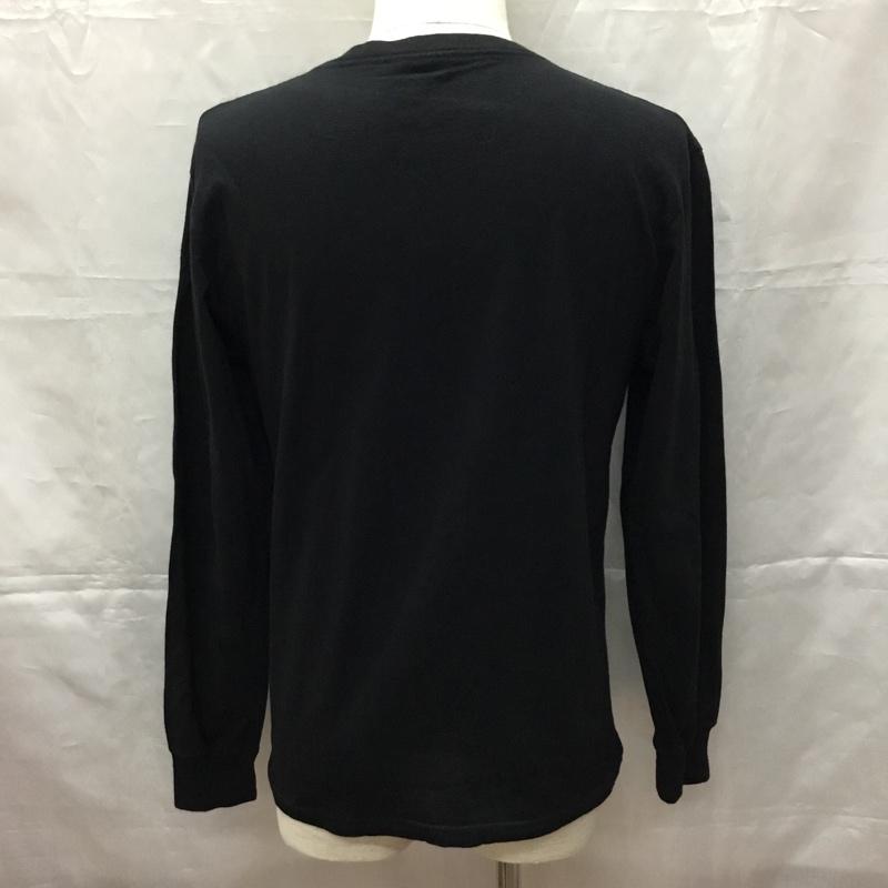 ショット schott カットソー 長袖 半袖カットソー プリントTシャツ クルーネックカットソー M プリント 黒 / ブラック /  メンズ USED 古着 中古 10108931