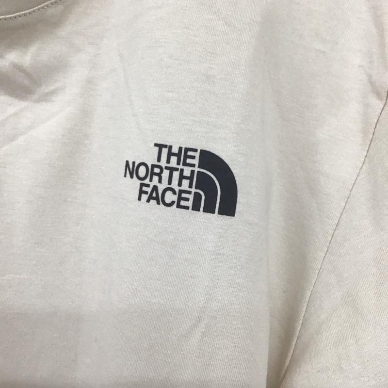 ザノースフェイス THE NORTH FACE Tシャツ 半袖 半袖カットソー プリントTシャツ クルーネックカットソー XL ロゴ、文字 ベージュ / ベージュ /  メンズ USED 古着 中古 10128663