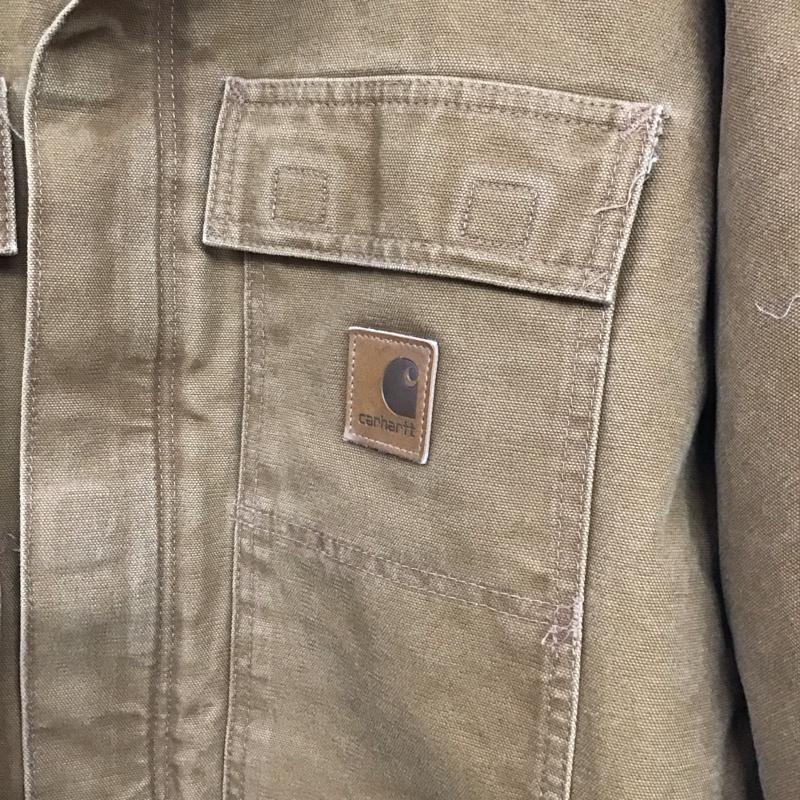 カーハート Carhartt ジャケット、上着 ジャケット、ブレザー ジップアップジャケット アウター 古着 ロゴ、文字 茶 / ブラウン /  メンズ USED 古着 中古 10145888