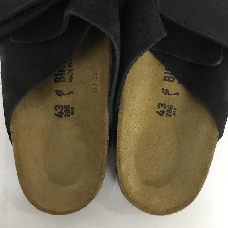 ビルケンシュトック BIRKENSTOCK サンダル サンダル Kyoto キョウト 43 28cm 箱有 28.0cm ロゴ、文字 黒 / ブラック /  メンズ USED 古着 中古 10150575