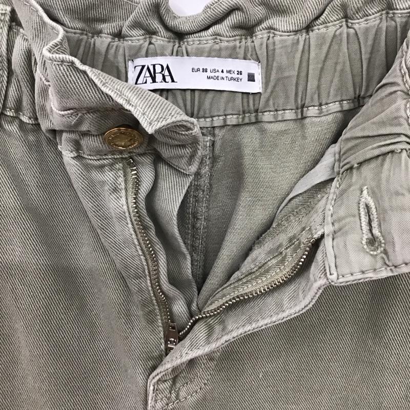 ザラ ZARA パンツ デニム、ジーンズ 5862/022/505 36 無地 カーキ / カーキ /  レディース USED 古着 中古 10131581