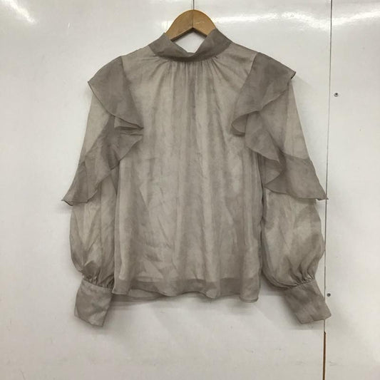 イング INGNI シャツ、ブラウス 長袖 M 総柄 灰 / グレー /  レディース USED 古着 中古 10130199