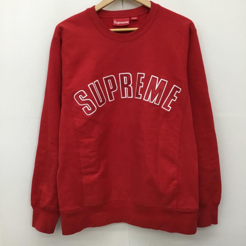 シュプリーム Supreme トレーナー 長袖 15AW Arc Logo Crewneck M ロゴ、文字 赤 / レッド /  メンズ USED 古着 中古 10141593