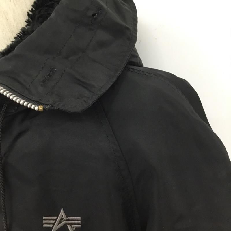 アルファインダストリー Alpha Industries ジャケット、上着 ジャンパー、ブルゾン ジップアップジャケット ジャンパー ジャケット カジュアルジャケット アウター M 無地 黒 / ブラック /  メンズ USED 古着 中古 10109979