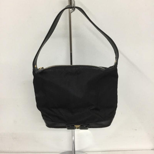サルヴァトーレフェラガモ Salvatore Ferragamo ハンドバッグ ハンドバッグ AU-22 B127 ヴァラリボン ミニバッグ ワンポイント 黒 / ブラック /  レディース USED 古着 中古 10128847