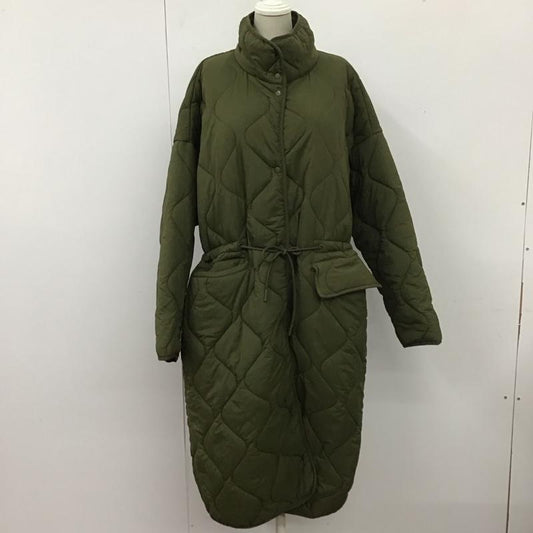 ザラ ZARA コート コート一般 4391 717 505 撥水加工パフジャケット キルティングコート S 無地 カーキ / カーキ /  レディース USED 古着 中古 10112155