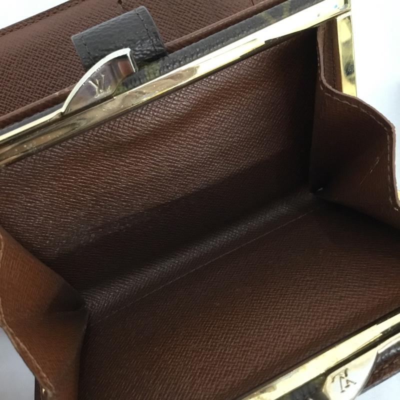 ルイヴィトン LOUIS VUITTON 財布 二つ折り モノグラム ポルトフォイユ ヴィエノワ がま口 箱有 総柄 茶 / ブラウン /  レディース USED 古着 中古 10149866