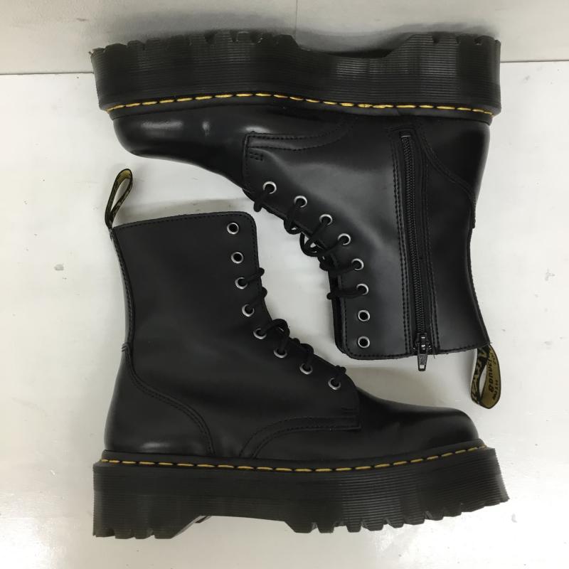 ドクターマーチン Dr.Martens ブーツ ショートブーツ JADON 8ホール 24.5cm 無地 黒 / ブラック /  レディース USED 古着 中古 10140567
