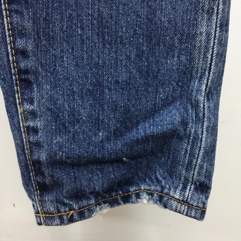 マウジー MOUSSY パンツ デニム、ジーンズ 0108AC11-5660 テーパードダメージデニムパンツ スリムパンツ デニムパンツ 無地 インディゴ / インディゴ /  レディース USED 古着 中古 10110104