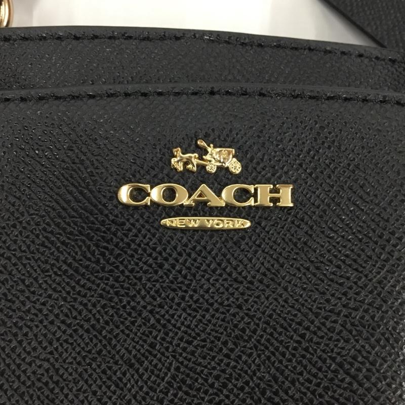 コーチ COACH ハンドバッグ ハンドバッグ F57847 ミネッタクロスボディ ロゴ、文字 黒 / ブラック / X 金 / ゴールド /  レディース USED 古着 中古 10105770