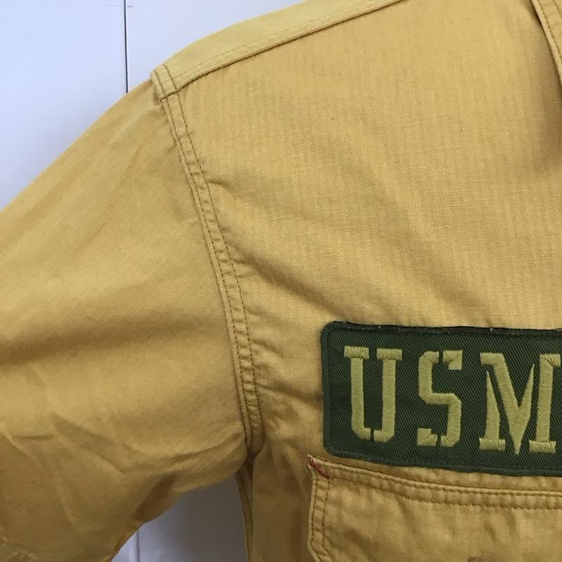 トイズマッコイ TOYS McCOY シャツ、ブラウス 半袖 半袖シャツ カラーシャツ 半袖カットソー M プリント 黄 / イエロー /  メンズ USED 古着 中古 10113100