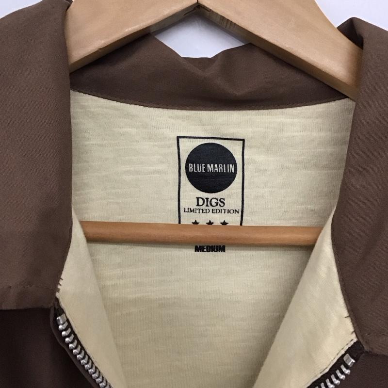 ブルーマリン BLUEMARLIN ジャケット、上着 ジャケット、ブレザー ジップアップジャケット アウター カラージャケット M ロゴ、文字 茶 / ブラウン /  メンズ USED 古着 中古 10144617