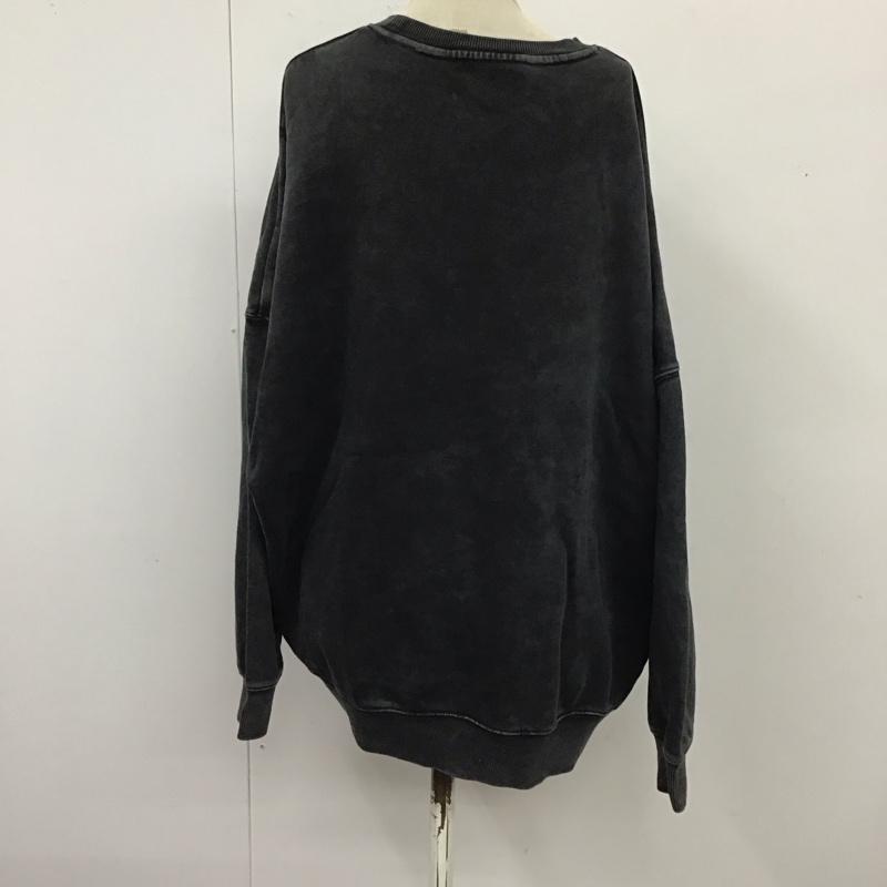 デシグアル Desigual トレーナー 長袖 22SWSK28 ミッキーマウス スパンコール フラワー 花 スウェット M キャラクター 黒 / ブラック /  レディース USED 古着 中古 10120812