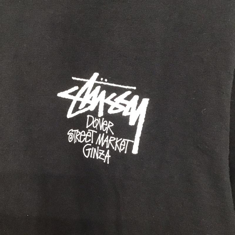 ステューシー STUSSY カットソー 長袖 長袖カットソー プリントカットソー クルーネック DSM GINZA M ロゴ、文字 黒 / ブラック /  メンズ USED 古着 中古 10136590