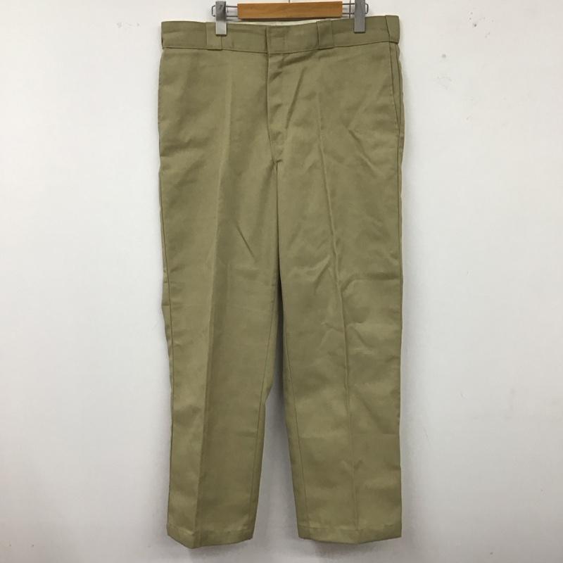 ディッキーズ Dickies パンツ ワークパンツ、ペインターパンツ ワークパンツ ワイドパンツ カジュアルパンツ 36 無地 ベージュ / ベージュ /  メンズ USED 古着 中古 10113176