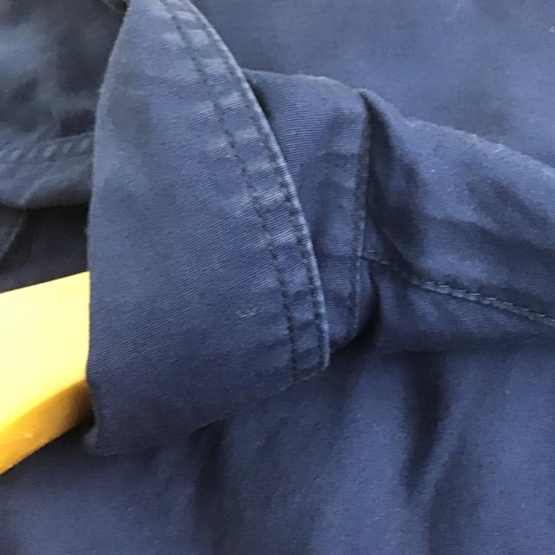 バーバリーブラックレーベル BURBERRY BLACK LABEL シャツ、ブラウス 長袖 長袖シャツ 無地シャツ カラーシャツ 3 ロゴ、文字 紺 / ネイビー /  メンズ USED 古着 中古 10132811