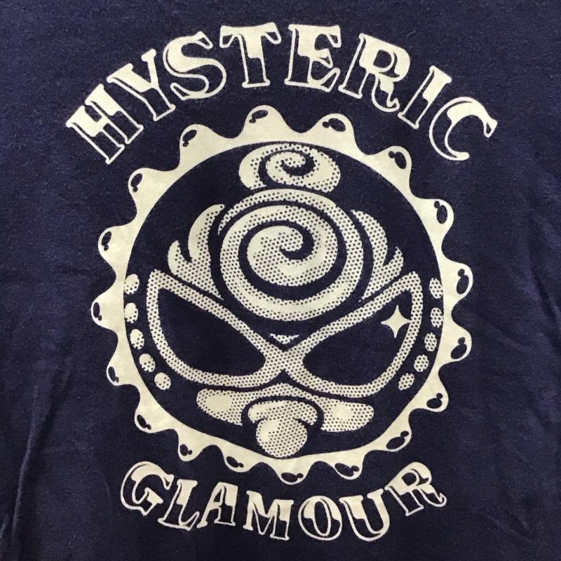 ヒステリック ミニ HYSTERIC MINI Tシャツ 半袖 140cm キッズ ヒスミニ 140cm ロゴ、文字 紺 / ネイビー /  ガールズ USED 古着 中古 10116922