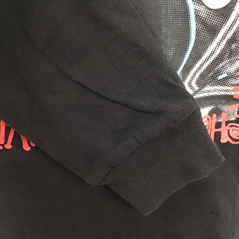 ステューシー STUSSY カットソー 長袖 長袖カットソー クルーネックカットソー ロングスリーブカットソー プリントTシャツ M プリント 黒 / ブラック /  メンズ USED 古着 中古 10119959