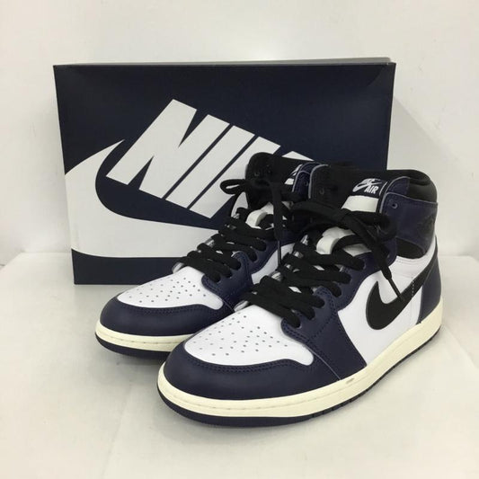 ナイキ NIKE スニーカー スニーカー DZ5485-401 AIR JORDAN 1 RETRO HIGH 28cm 箱有 28.0cm ロゴ、文字 白 / ホワイト / X 紺 / ネイビー / X 黒 / ブラック /  メンズ USED 古着 中古 10129907
