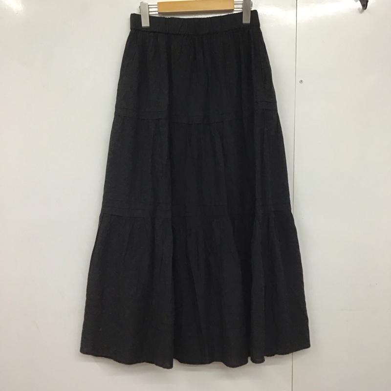 ビーミング バイ ビームス B:MING by BEAMS スカート ロングスカート M 無地 黒 / ブラック /  レディース USED 古着 中古 10142286