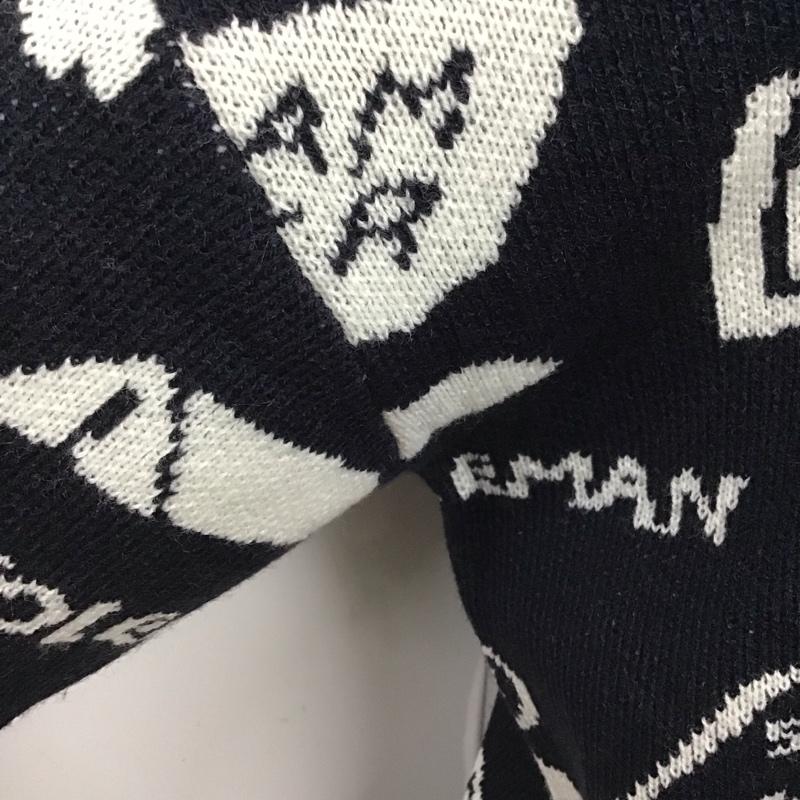 コールマン Coleman ニット、セーター 長袖 長袖ニットカットソー ニット セーター クルーネックニット M ロゴ、文字 紺 / ネイビー /  メンズ USED 古着 中古 10116617