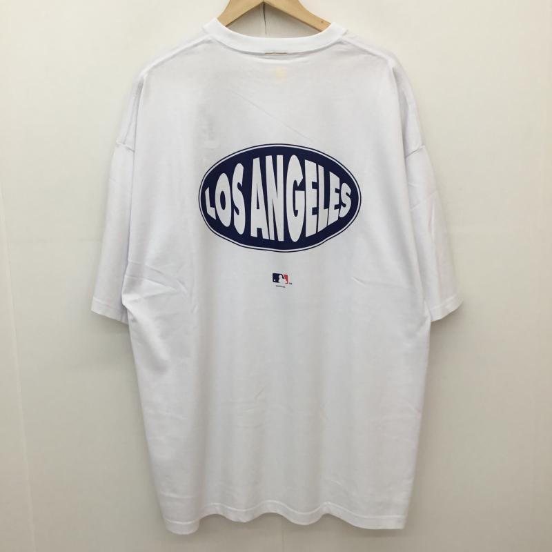 ニューエラ NEW ERA Tシャツ 半袖 中津川吾郎コラボ　MLB XXL ロゴ、文字 白 / ホワイト /  メンズ USED 古着 中古 10150954