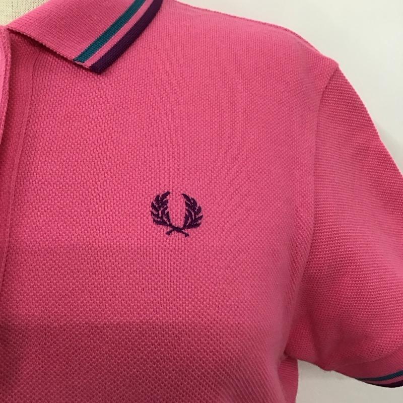 フレッドペリー FRED PERRY ポロシャツ 半袖 F5102 M ワンポイント 桃 / ピンク /  レディース USED 古着 中古 10116157