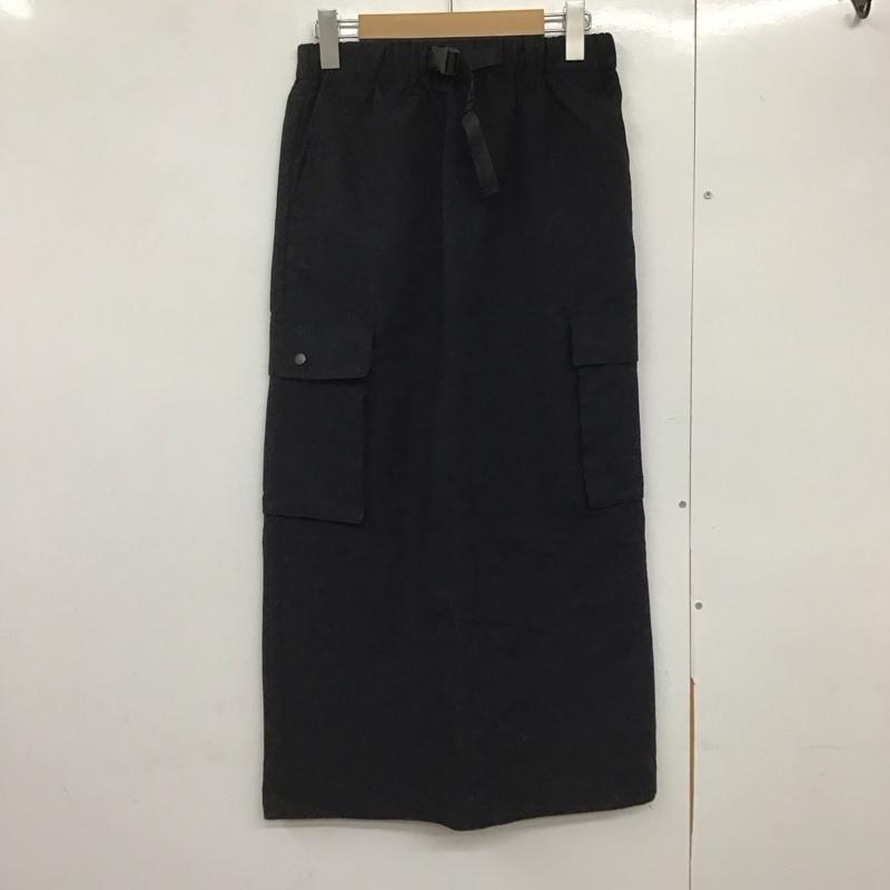 ローリーズファーム LOWRYS FARM スカート ロングスカート FREE 無地 黒 / ブラック /  レディース USED 古着 中古 10140758