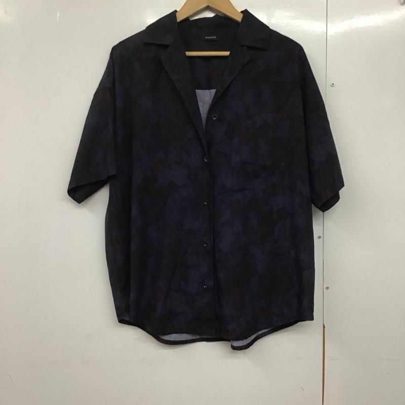 ジーナシス JEANASIS シャツ、ブラウス 半袖 js063214mc 半袖シャツ カラーシャツ タイダイカイキンシャツ FREE プリント 紺 / ネイビー /  レディース USED 古着 中古 10143822