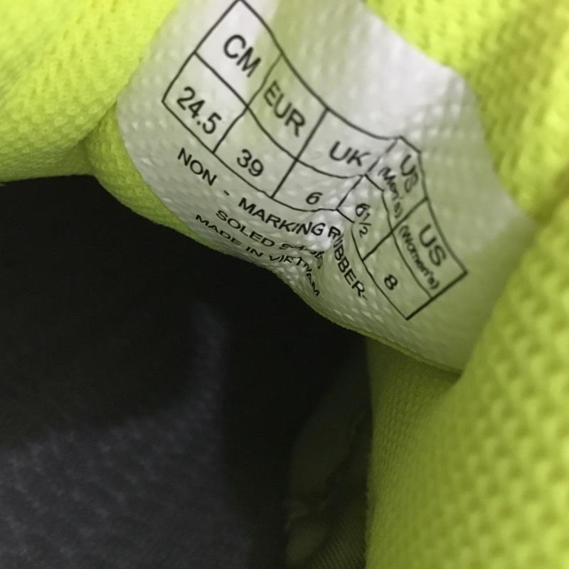 ヨネックス YONEX スニーカー スニーカー SHB66Z パワークッション 66Z バドミントンシューズ 24.5cm 箱有 スリム 24.5cm ロゴ、文字 灰 / グレー / X 黄 / イエロー /  レディース USED 古着 中古 10150022