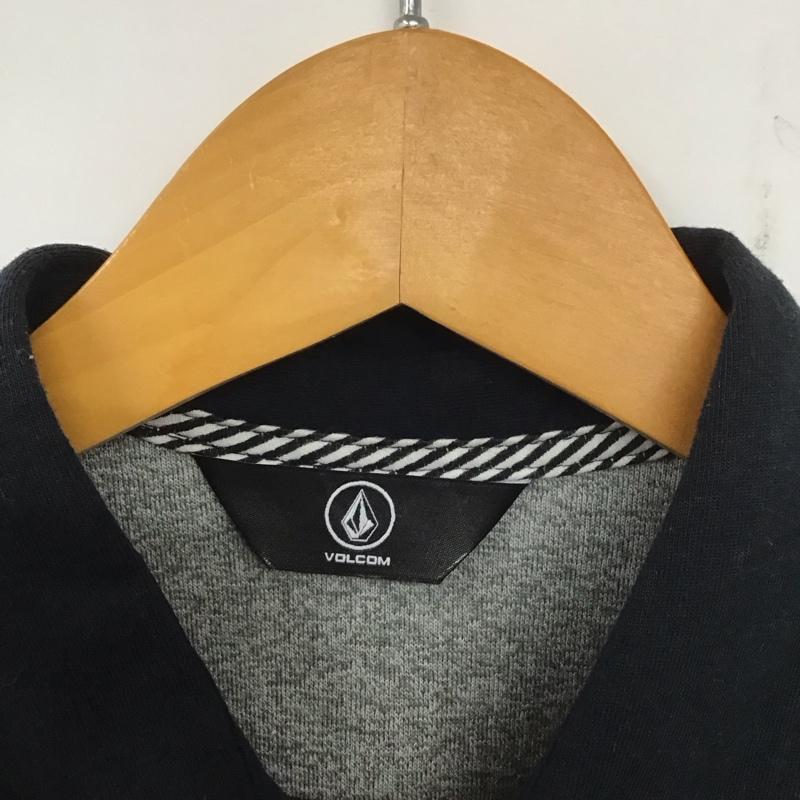 ボルコム VOLCOM ポロシャツ 半袖 半袖ポロシャツ カラーシャツ 半袖カットソー ロゴ、文字 紺 / ネイビー /  メンズ USED 古着 中古 10139829