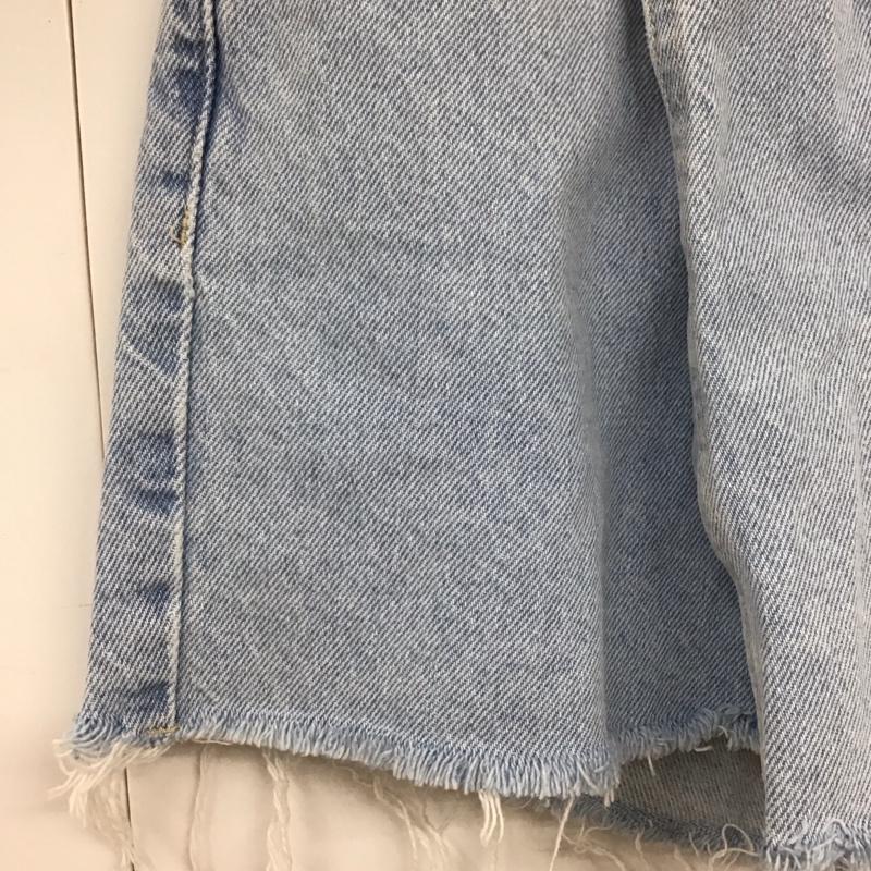 ザラ ZARA パンツ ショートパンツ デニムショートパンツ S 無地 水色 / ライトブルー /  レディース USED 古着 中古 10129865