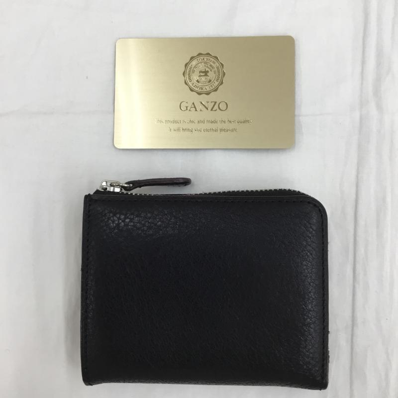 ユーズドクロージング used clothes 財布 コンパクト財布 GANZO 鹿革 無地 黒 / ブラック /  メンズ USED 古着 中古 10112614