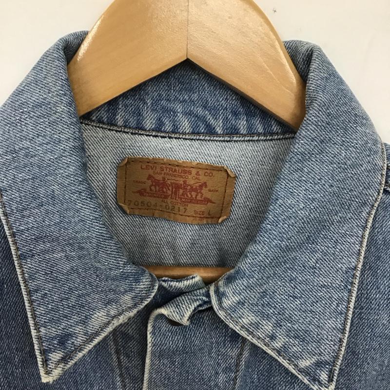 リーバイストラウスアンドコー Levi Strauss & co. ジャケット、上着 ジャケット、ブレザー デニムジャケット Gジャン アウター カジュアルジャケット L 無地 インディゴ / インディゴ /  メンズ USED 古着 中古 10130075