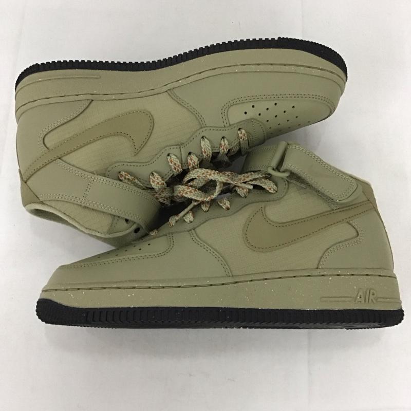 ナイキ NIKE スニーカー スニーカー FB8881 200 AIR FORCE 1 MID 07 26cm 箱有 26.0cm ロゴ、文字 カーキ / カーキ /  メンズ USED 古着 中古 10132474
