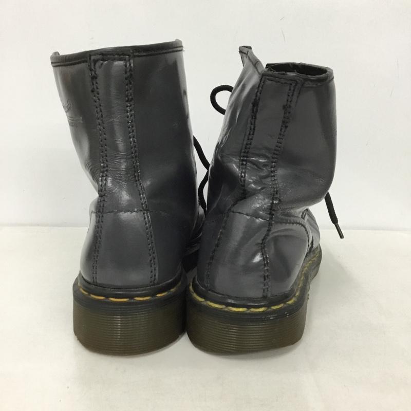 ドクターマーチン Dr.Martens ブーツ ショートブーツ 8ホール UK6 イングランド製 ロゴ、文字 灰 / グレー /  メンズ USED 古着 中古 10145777