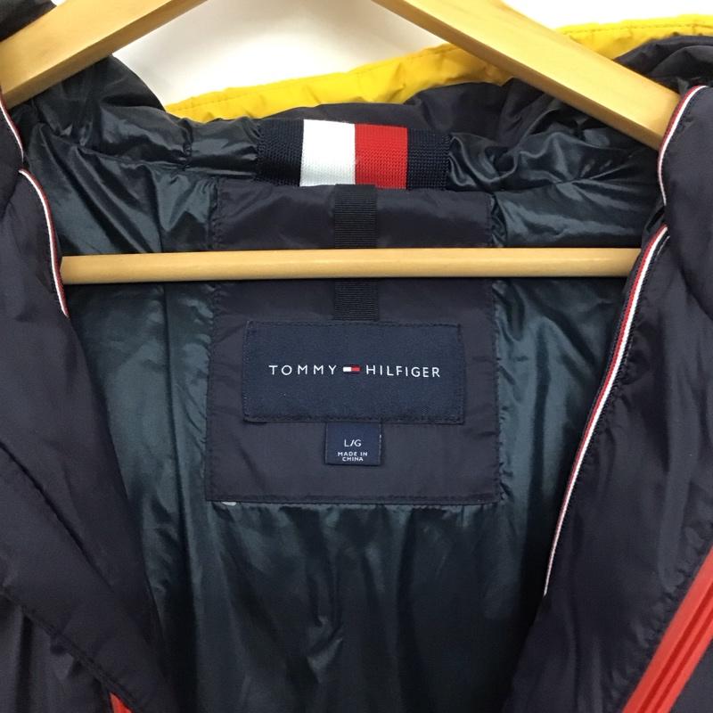 トミーヒルフィガー TOMMY HILFIGER コート ダウンコート L 無地 紺 / ネイビー /  メンズ USED 古着 中古 10146861