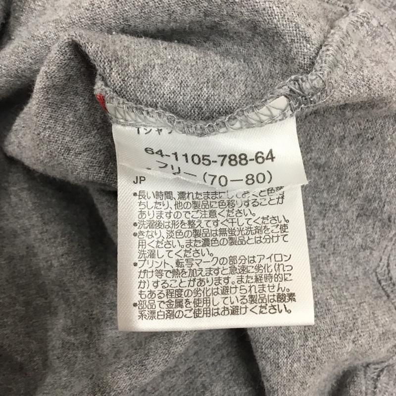ダブルB Double B Tシャツ 長袖 FREE プリント 灰 / グレー /  ボーイズ USED 古着 中古 10116788