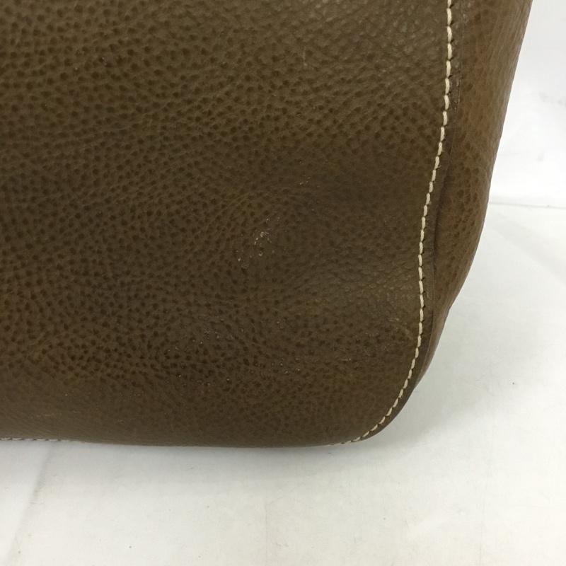 ゲンテン genten トートバッグ トートバッグ レザー ロゴ、文字 茶 / ブラウン /  レディース USED 古着 中古 10131234