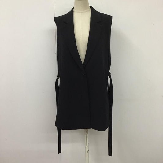 ザラ ZARA ベスト ベスト S 無地 黒 / ブラック /  レディース USED 古着 中古 10113509