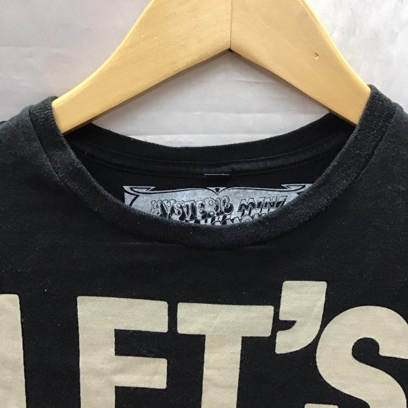 ヒステリックグラマー HYSTERIC GLAMOUR Tシャツ 長袖 140cm キッズ ロンT MINI 140cm ロゴ、文字 黒 / ブラック /  ガールズ USED 古着 中古 10116913